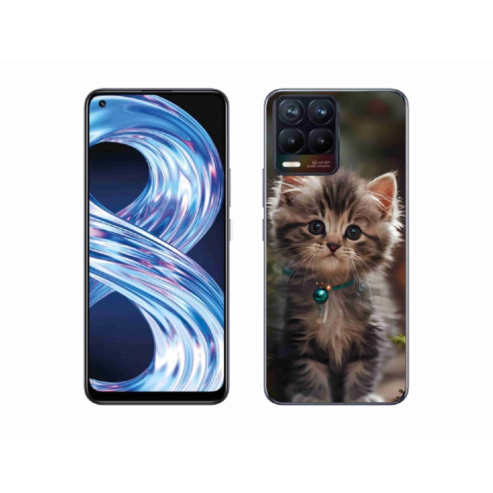 Gélový kryt mmCase na Realme 8 Pro - roztomilé mačiatko 11