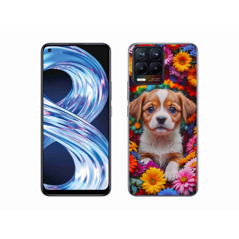 Gélový kryt mmCase na Realme 8 Pro - roztomilé šteňa