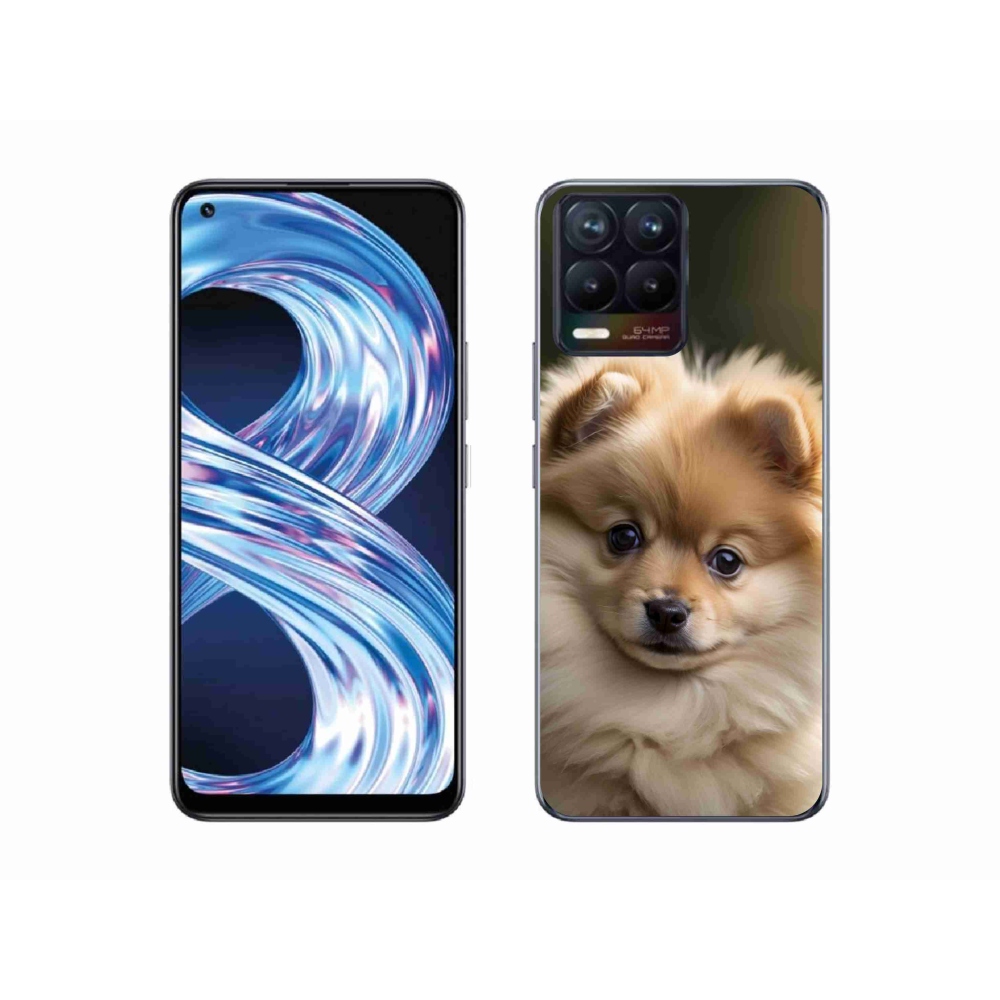 Gélový kryt mmCase na Realme 8 Pro - roztomilý pomeranian 2
