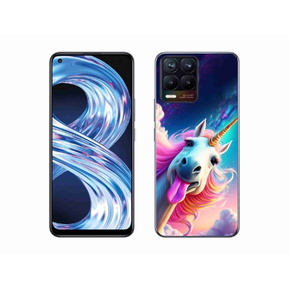 Gélový kryt mmCase na Realme 8 Pro - šialený jednorožec