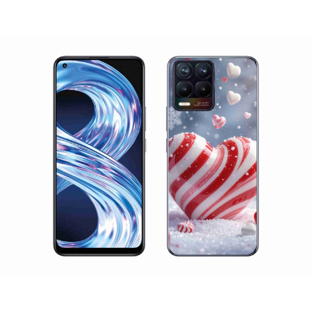 Gélový kryt mmCase na Realme 8 Pro - sladké srdce