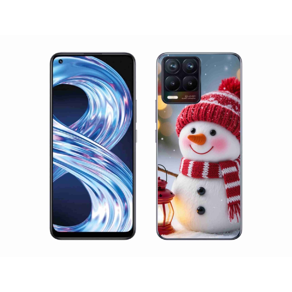 Gélový kryt mmCase na Realme 8 Pro - snehuliak 2
