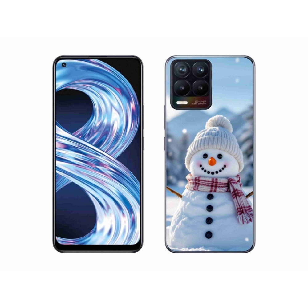 Gélový kryt mmCase na Realme 8 Pro - snehuliak 3