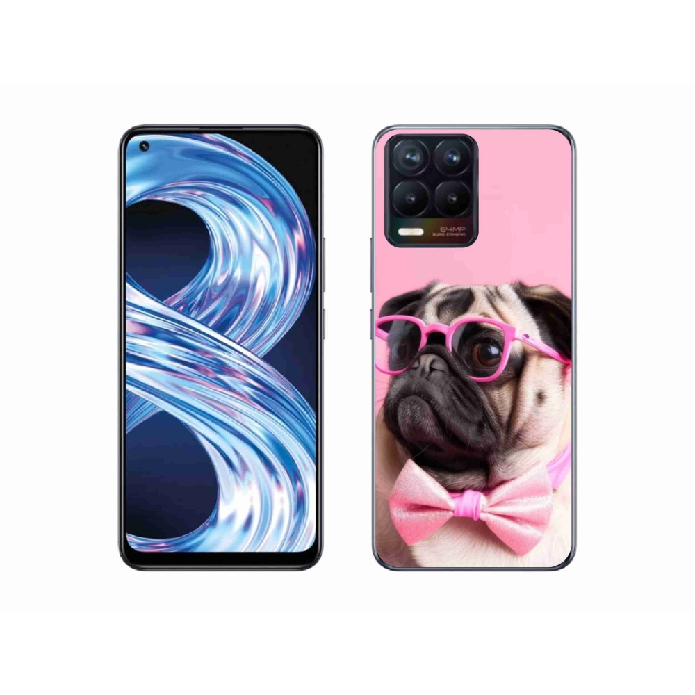 Gélový kryt mmCase na Realme 8 Pro - štýlový mops