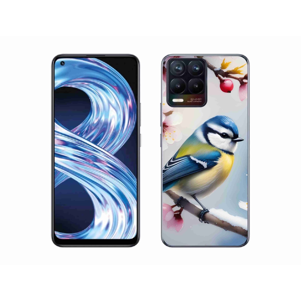 Gélový kryt mmCase na Realme 8 Pro - sýkorka