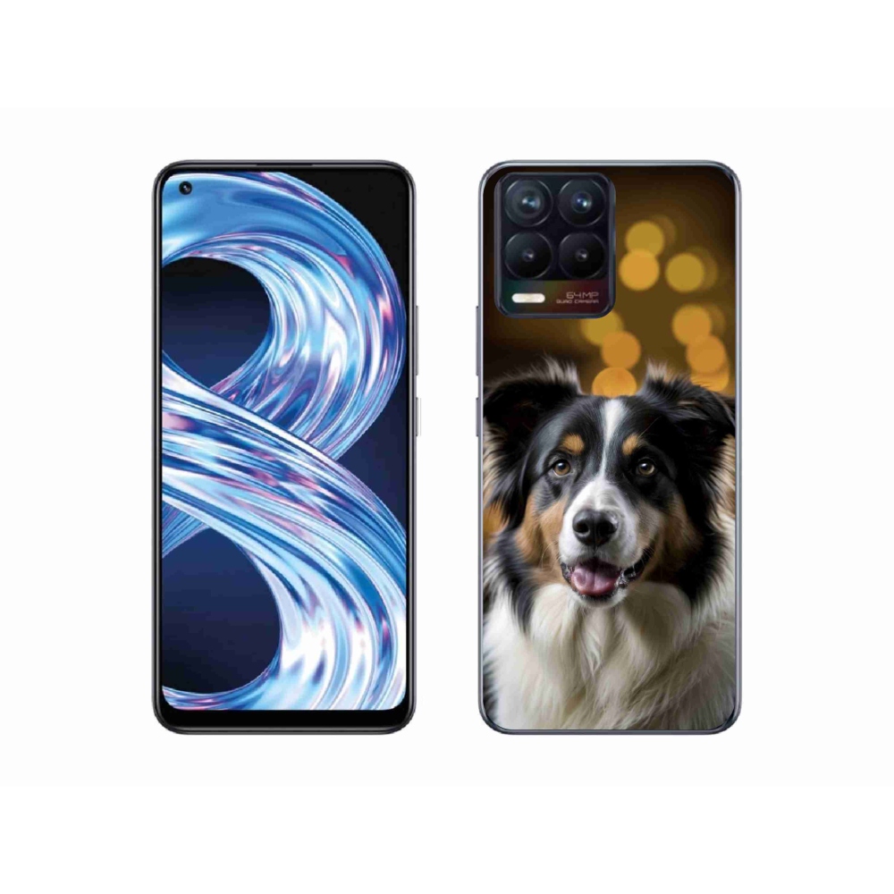 Gélový kryt mmCase na Realme 8 Pro - usmievavý austrálsky ovčiak