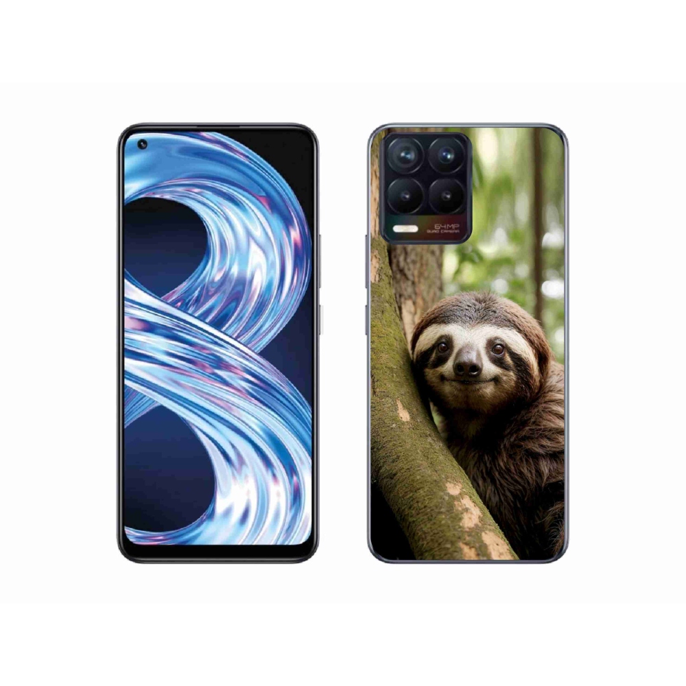 Gélový kryt mmCase na Realme 8 Pro - usmievavý leňochod