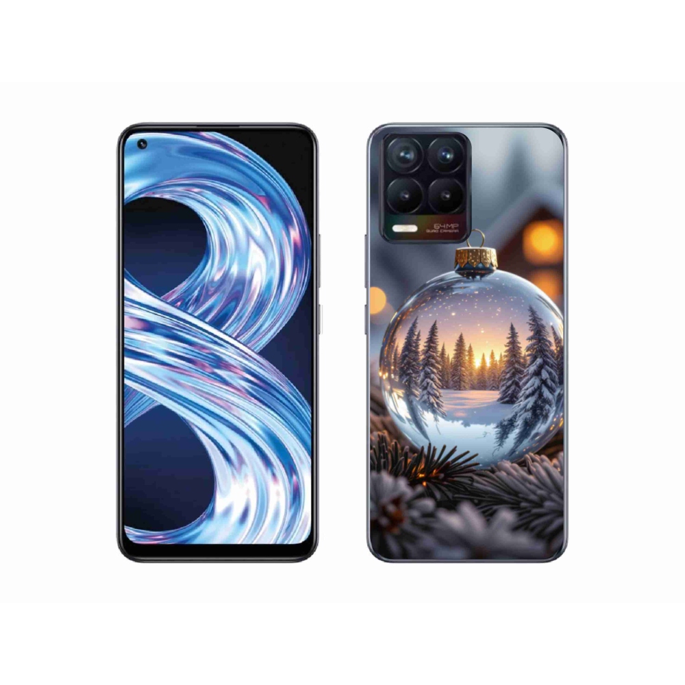 Gélový kryt mmCase na Realme 8 Pro - vianočná ozdoba