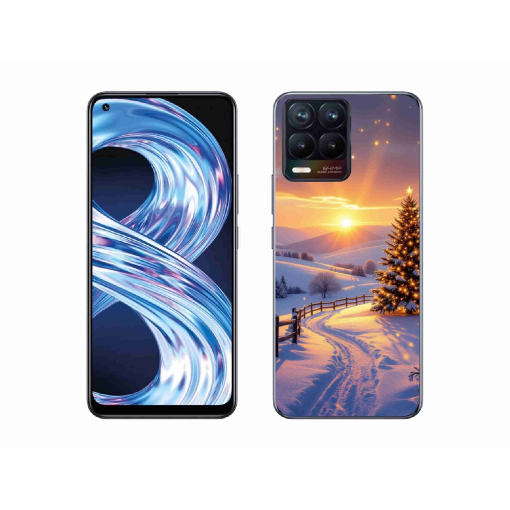 Gélový kryt mmCase na Realme 8 Pro - zimná krajina