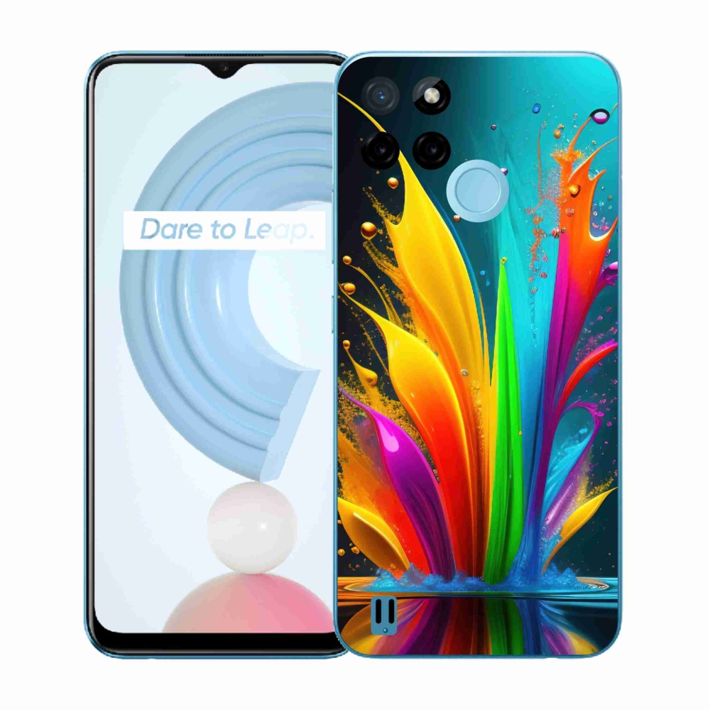 Gélový kryt mmCase na Realme C21Y/C25Y - abstraktný motív 1