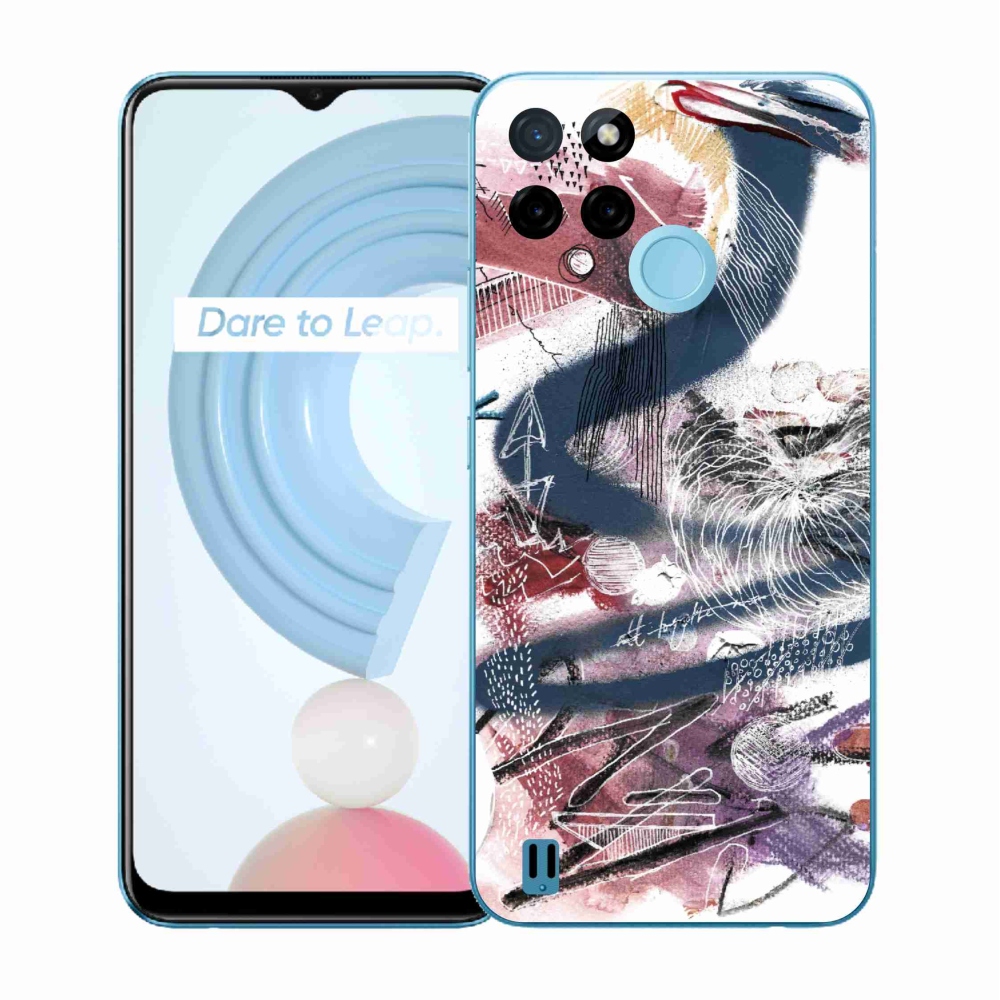 Gélový kryt mmCase na Realme C21Y/C25Y - abstraktný motív 28