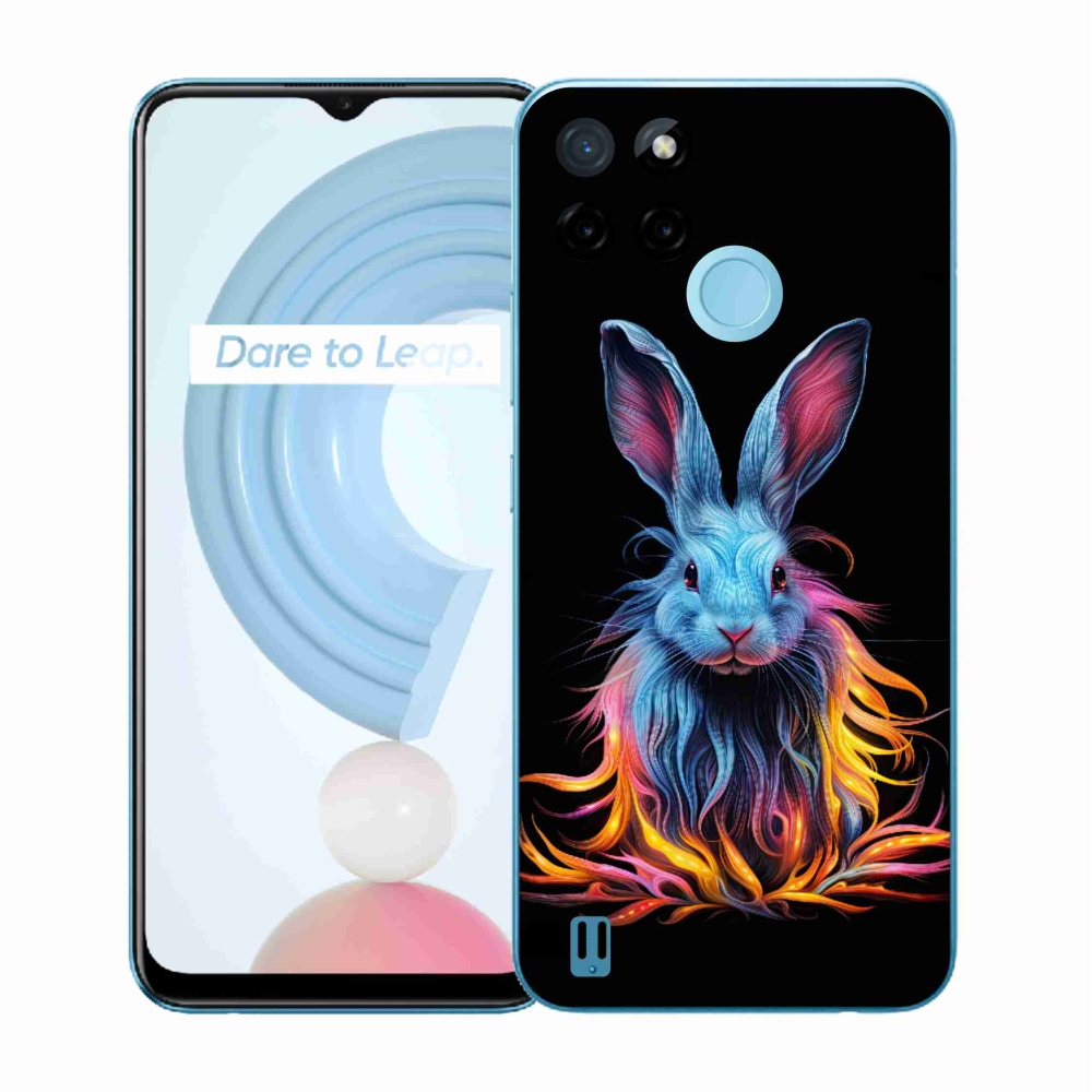 Gélový kryt mmCase na Realme C21Y/C25Y - abstraktný zajac