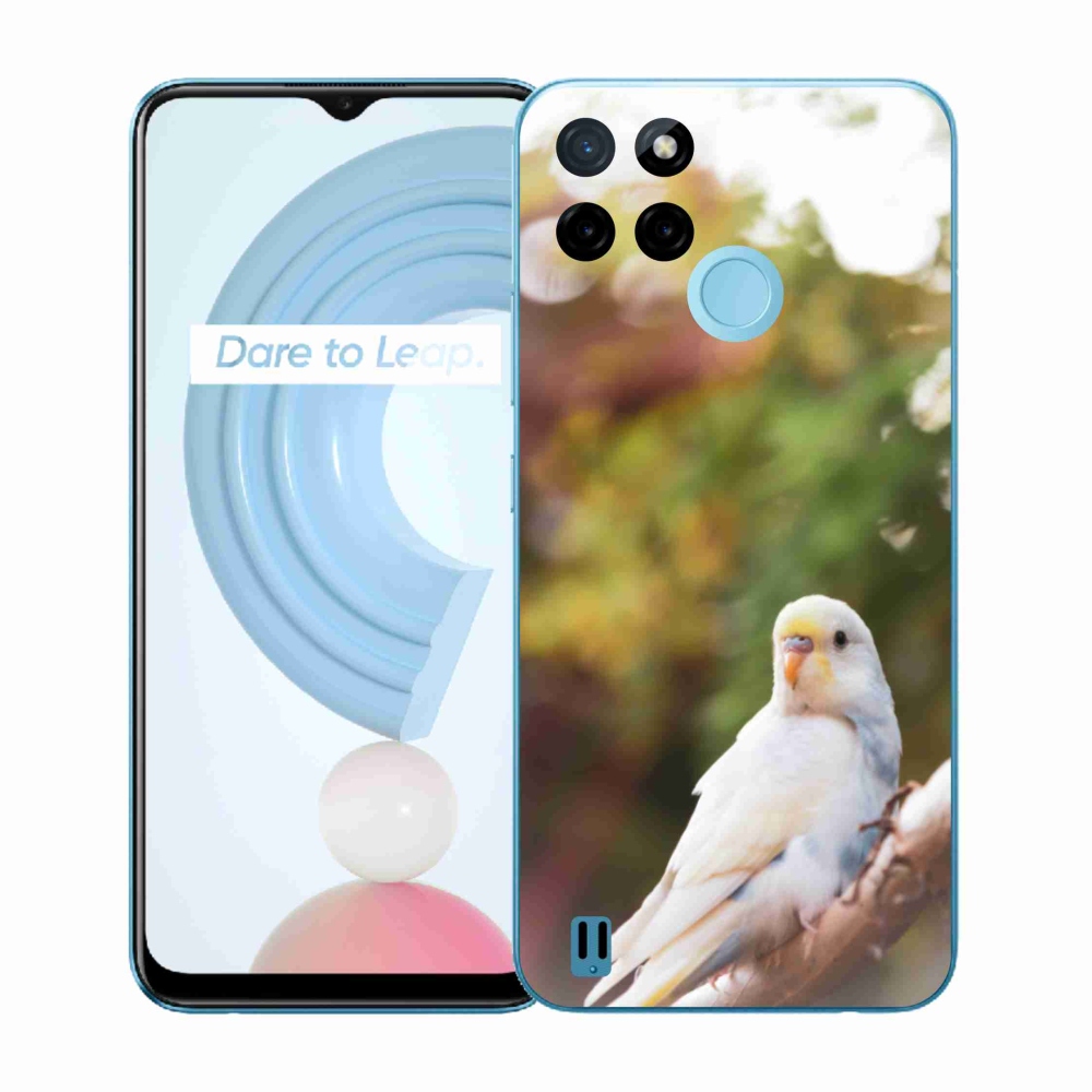 Gélový kryt mmCase na Realme C21Y/C25Y - andulka biela