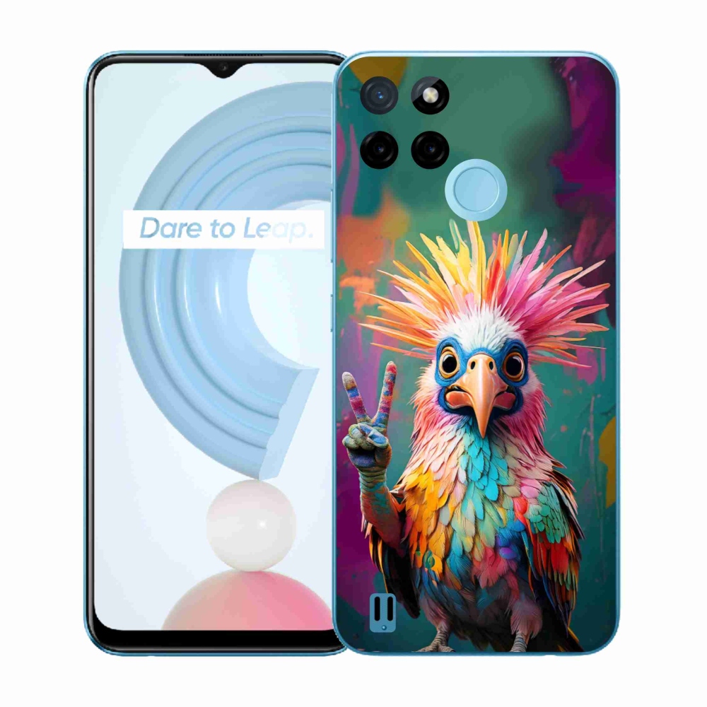 Gélový kryt mmCase na Realme C21Y/C25Y - farebný rebel