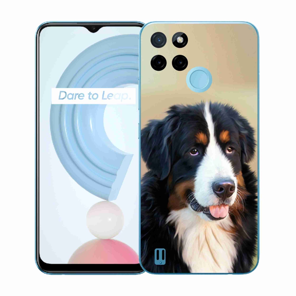 Gélový kryt mmCase na Realme C21Y/C25Y - bernský salašnícky pes