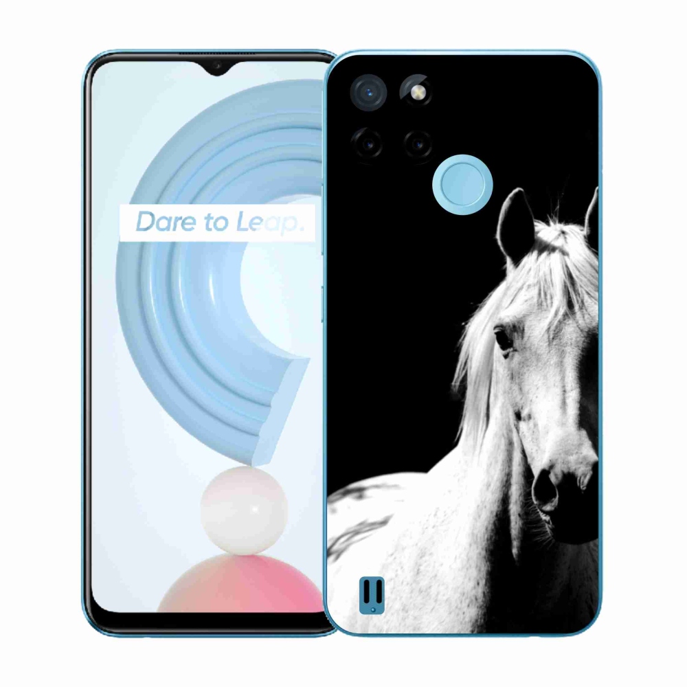 Gélový kryt mmCase na Realme C21Y/C25Y - biely kôň 5