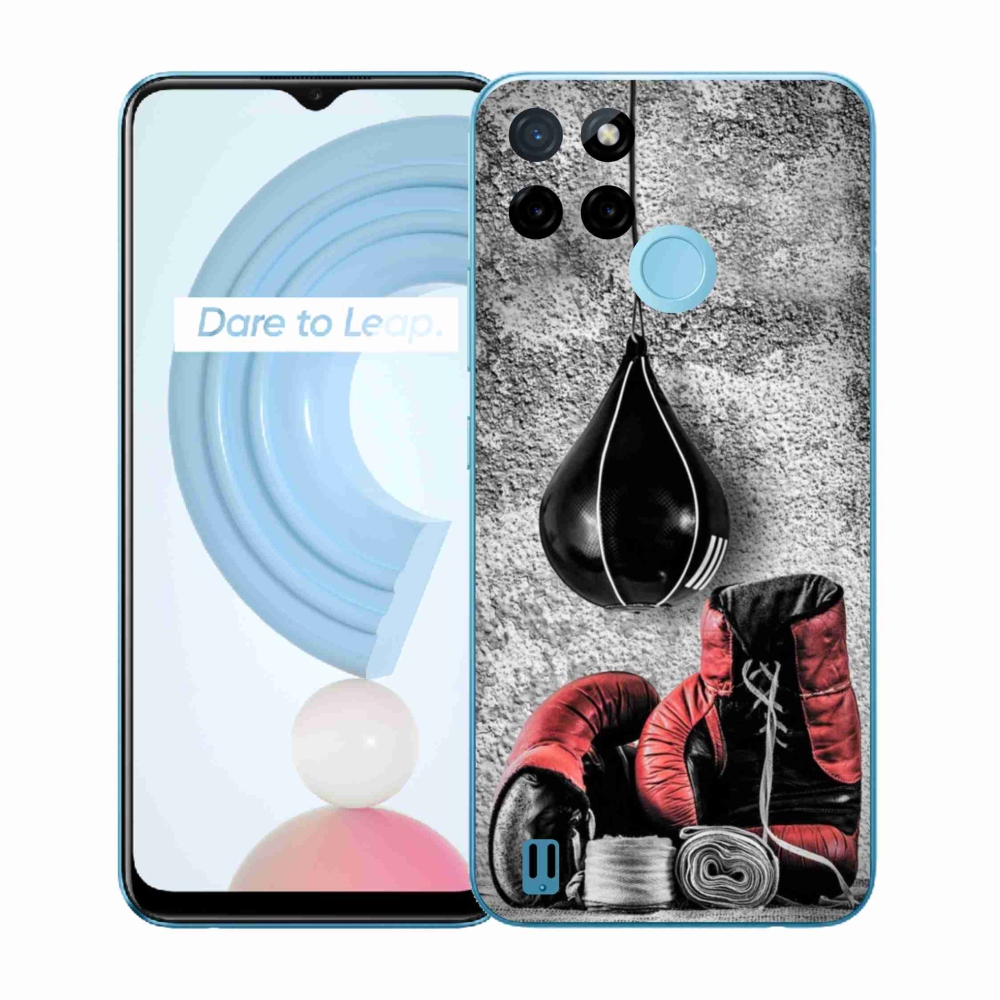 Gélový kryt mmCase na Realme C21Y/C25Y - boxovacie vrece a rukavice