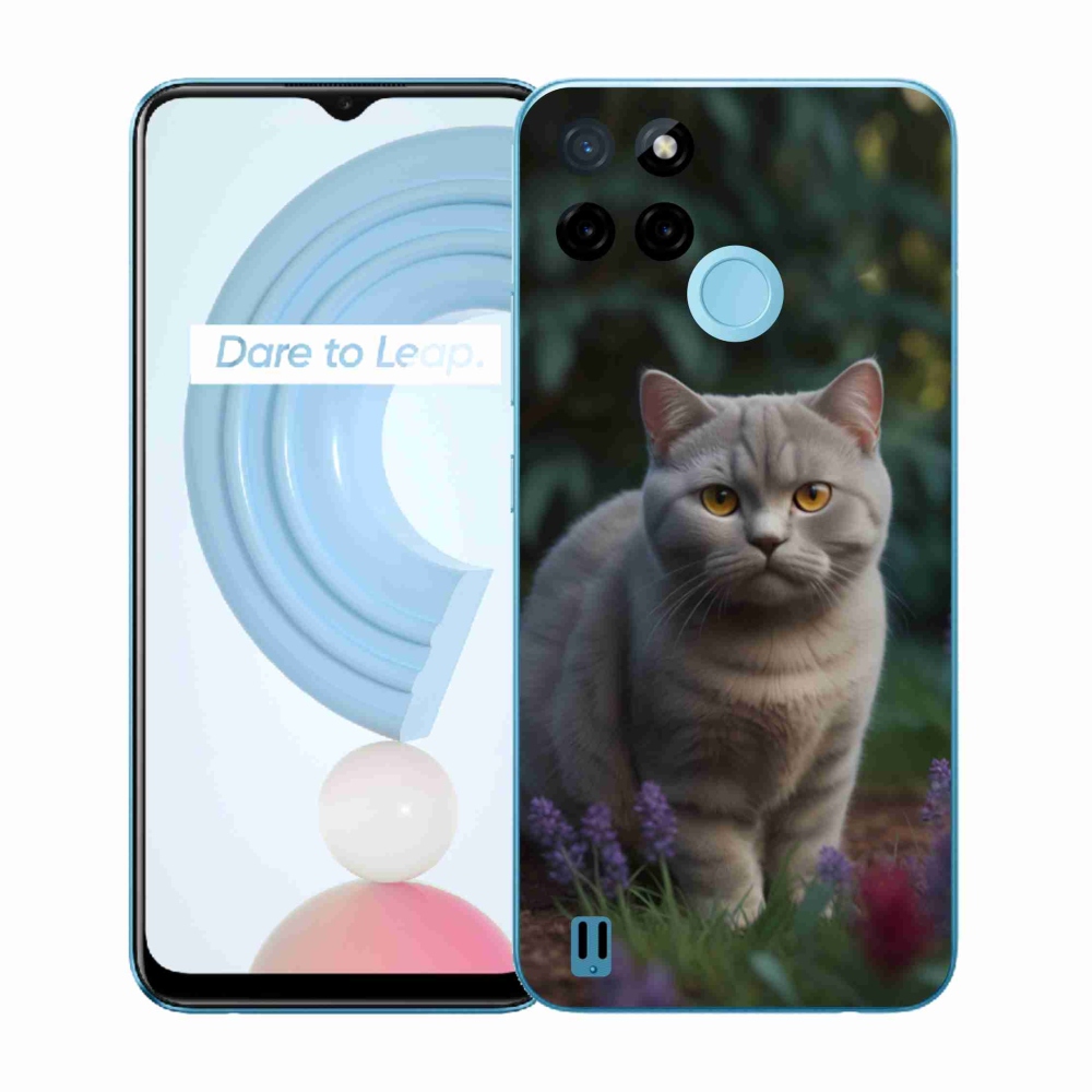 Gélový kryt mmCase na Realme C21Y/C25Y - britská mačka