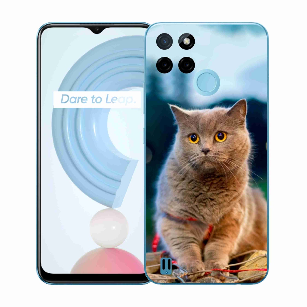 Gélový kryt mmCase na Realme C21Y/C25Y - britská modrá 2