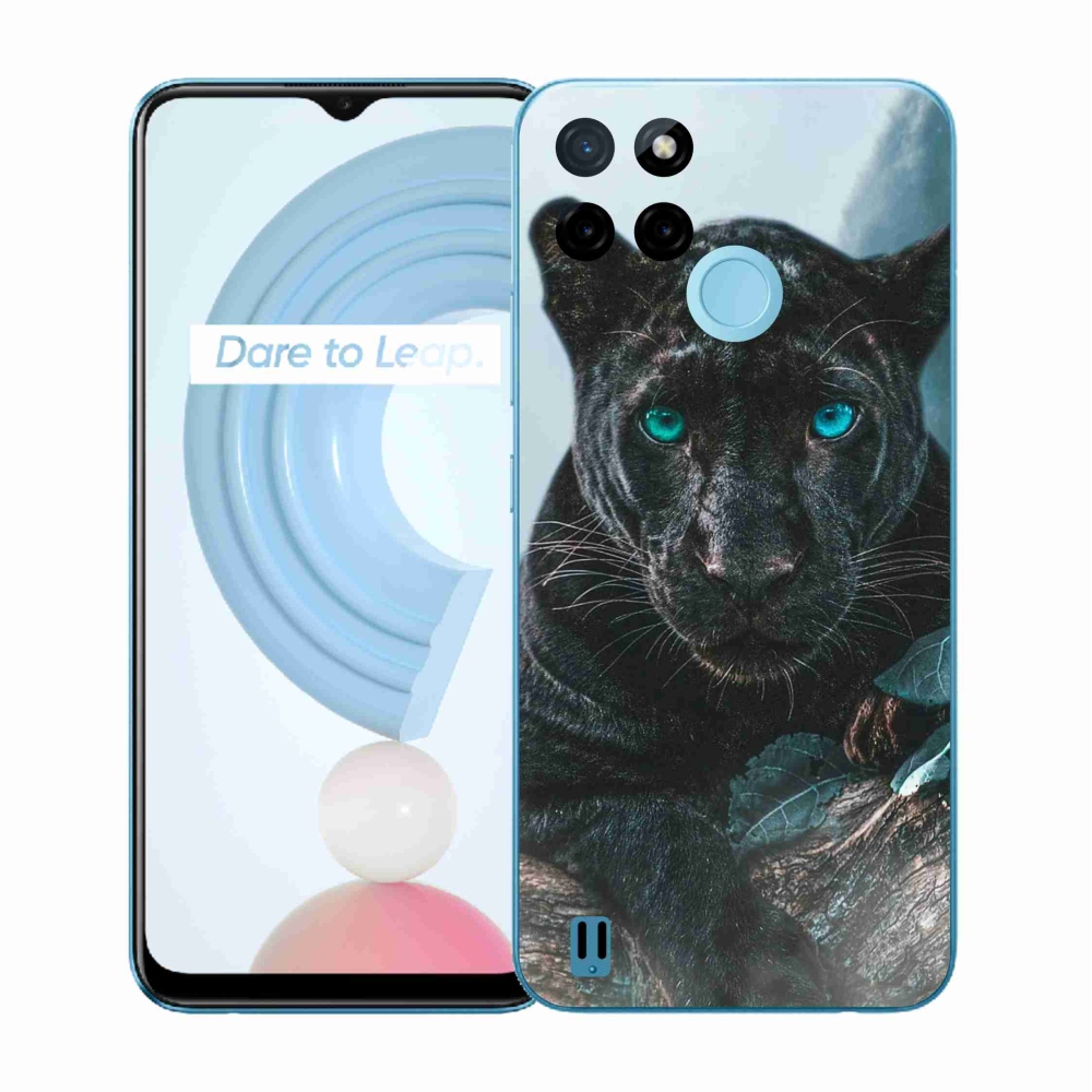 Gélový kryt mmCase na Realme C21Y/C25Y - čierny panter