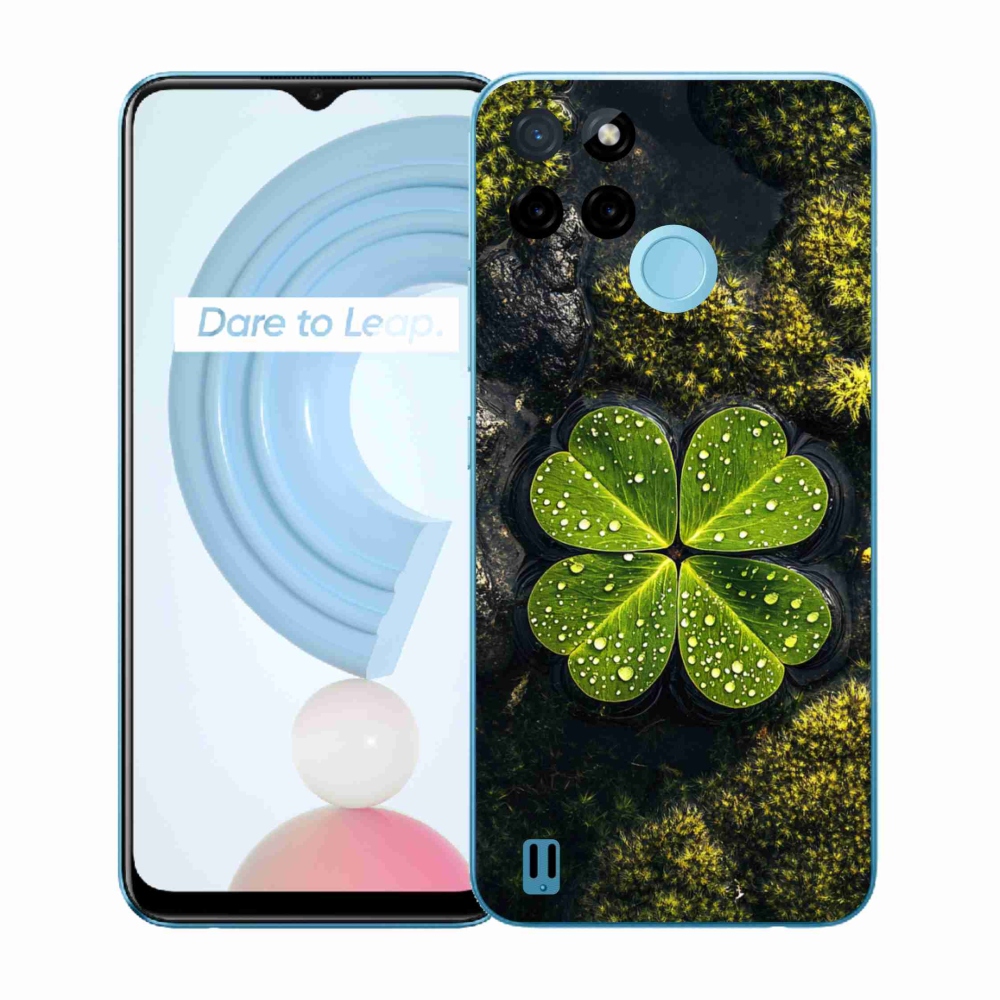 Gélový kryt mmCase na Realme C21Y/C25Y - štvorlístok