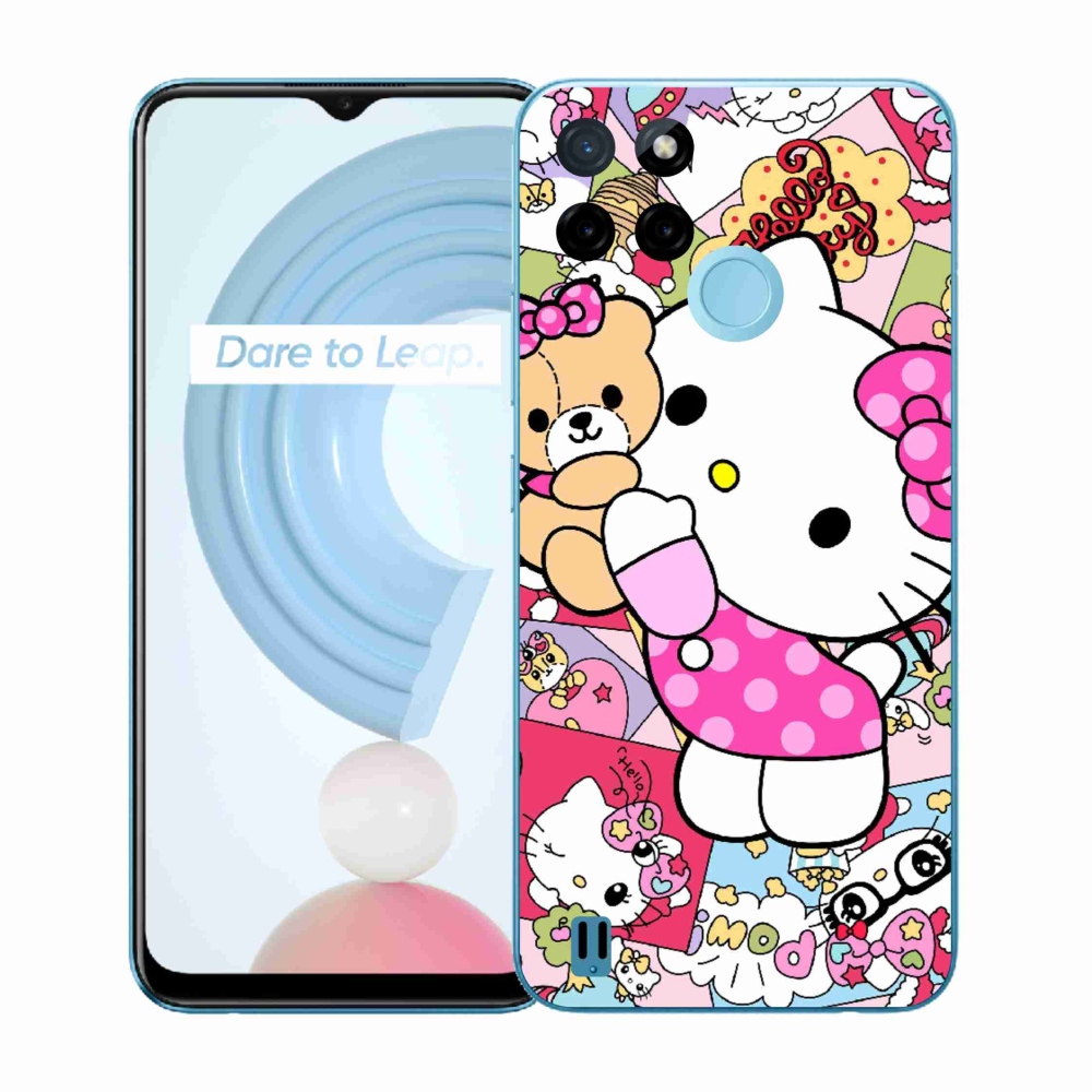Gélový kryt mmCase na Realme C21Y/C25Y - cute kitty