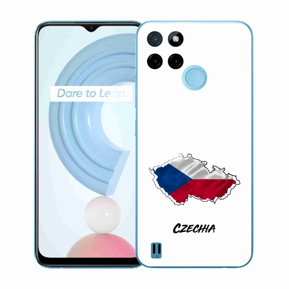 Gélový kryt mmCase na Realme C21Y/C25Y - Czechia biele pozadie