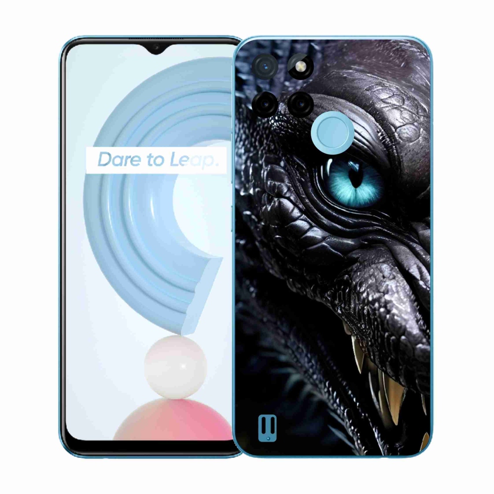 Gélový kryt mmCase na Realme C21Y/C25Y - dračí pohľad
