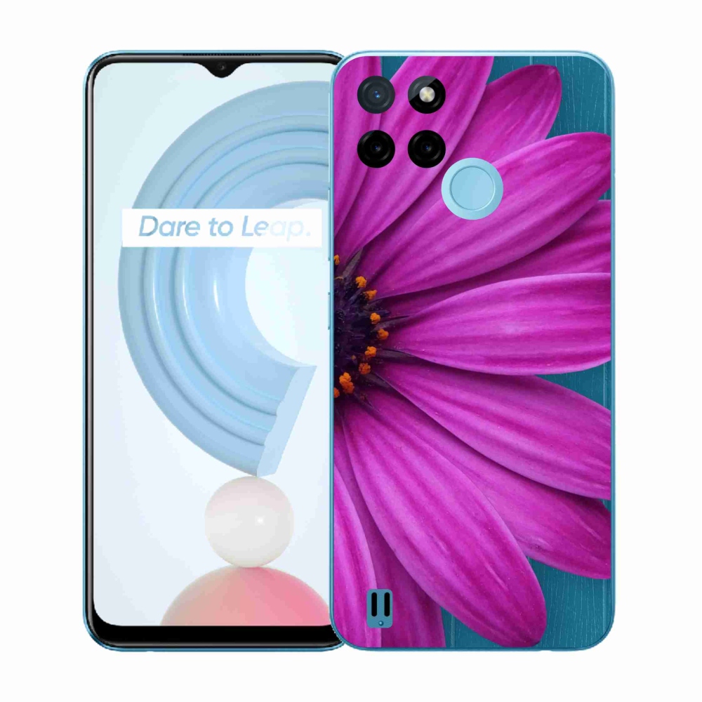 Gélový kryt mmCase na Realme C21Y/C25Y - fialová margaréta