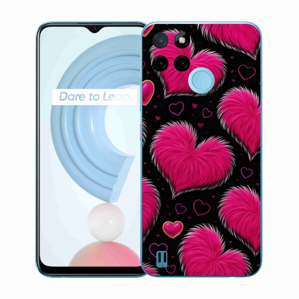 Gélový kryt mmCase na Realme C21Y/C25Y - hebké srdce