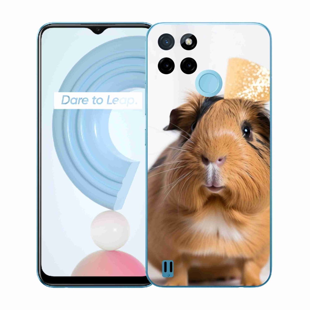 Gélový kryt mmCase na Realme C21Y/C25Y - hnedé morča