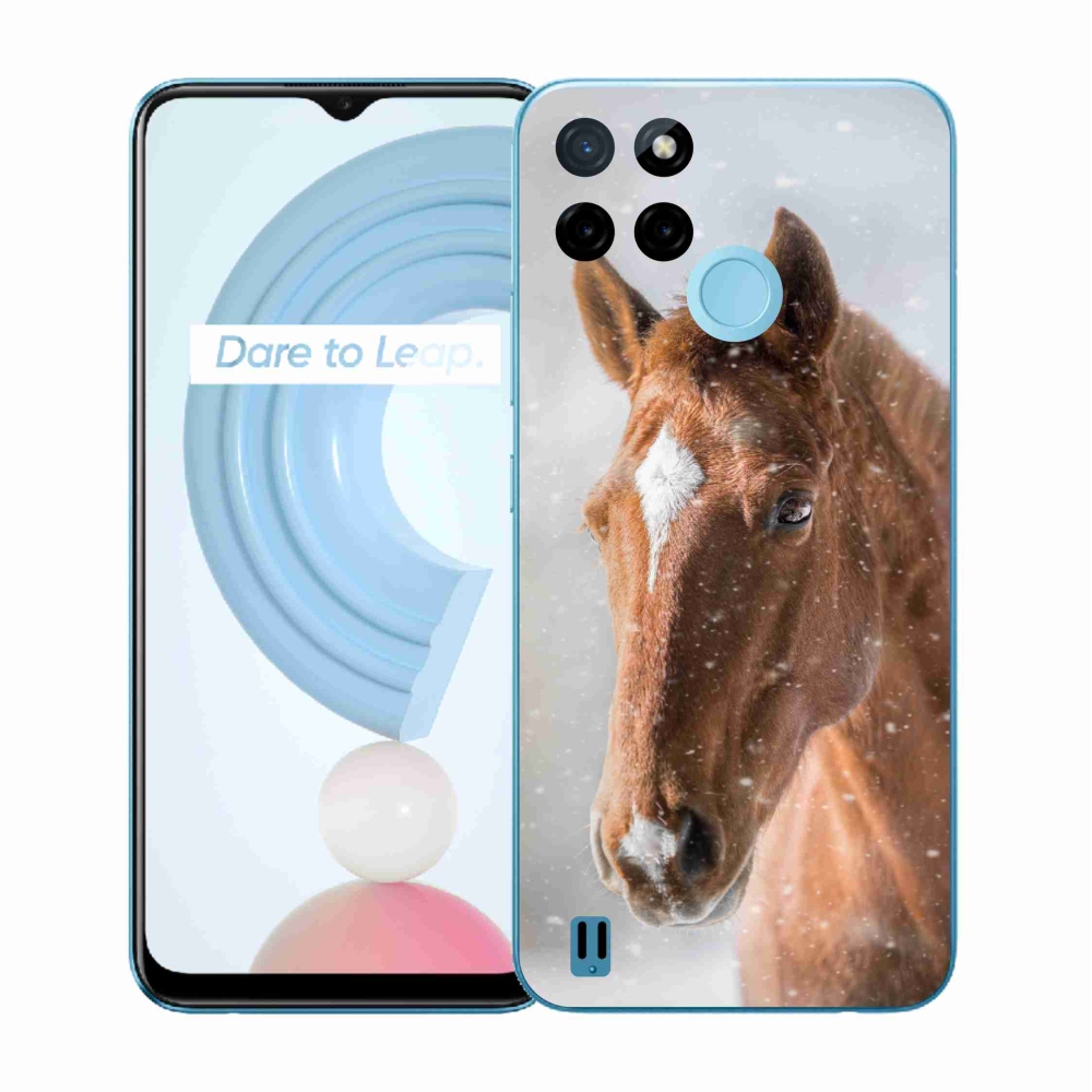 Gélový kryt mmCase na Realme C21Y/C25Y - hnedý kôň 2