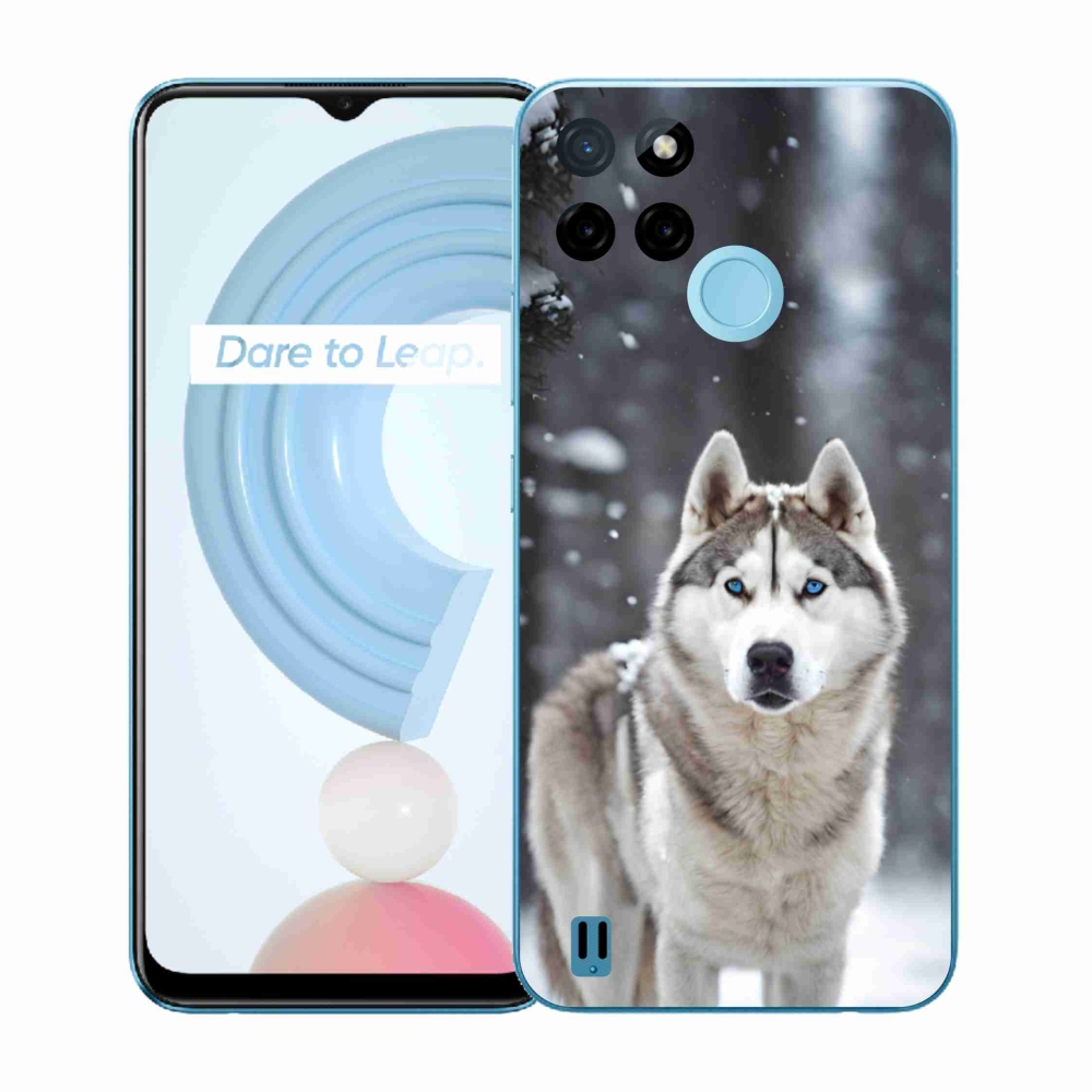 Gélový kryt mmCase na Realme C21Y/C25Y - husky 2