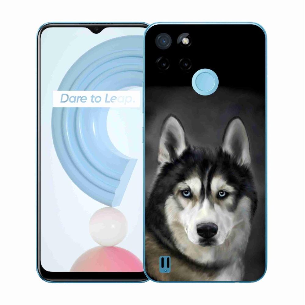 Gélový kryt mmCase na Realme C21Y/C25Y - husky