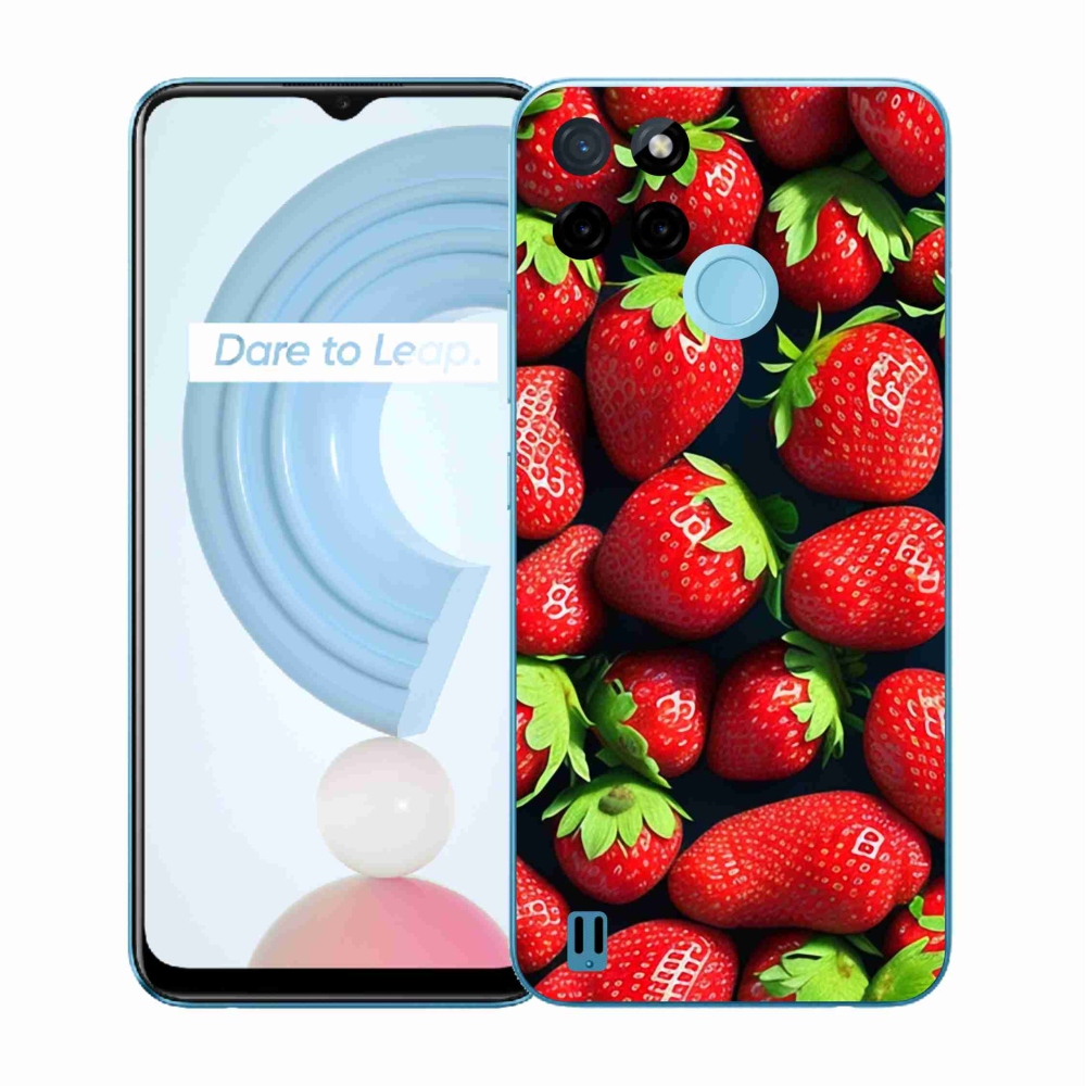 Gélový kryt mmCase na Realme C21Y/C25Y - jahody