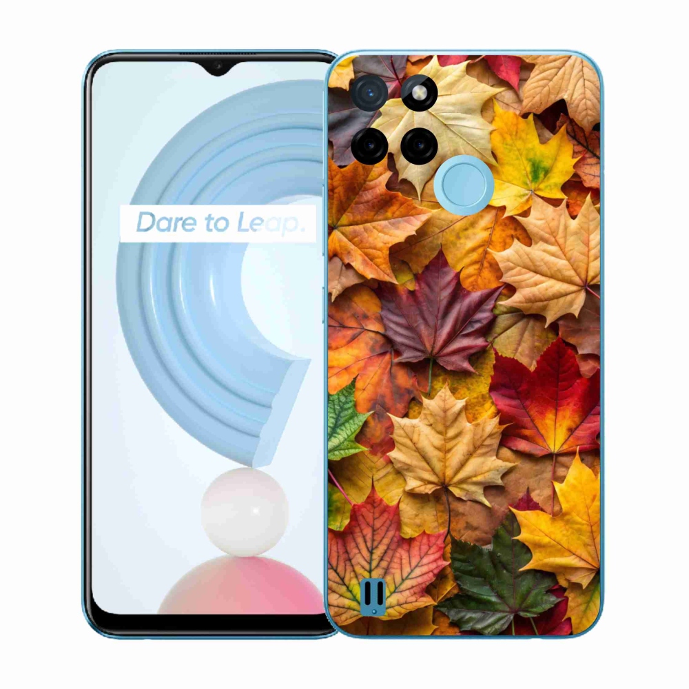 Gélový kryt mmCase na Realme C21Y/C25Y - javorové listy 2