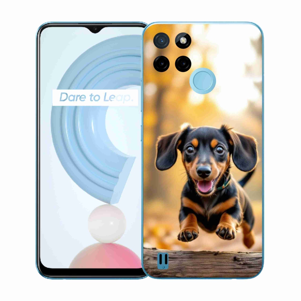 Gélový kryt mmCase na Realme C21Y/C25Y - jazvečík 2