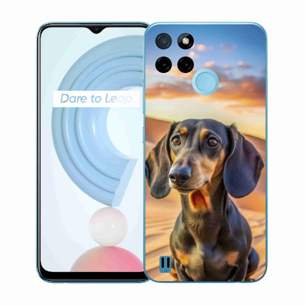Gélový kryt mmCase na Realme C21Y/C25Y - jazvečík 3