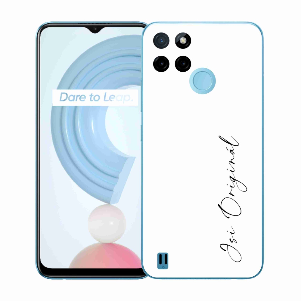 Gélový kryt mmCase na Realme C21Y/C25Y - si originál biele pozadie