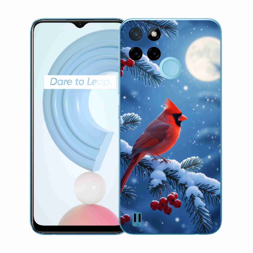 Gélový kryt mmCase na Realme C21Y/C25Y - kardinál červený