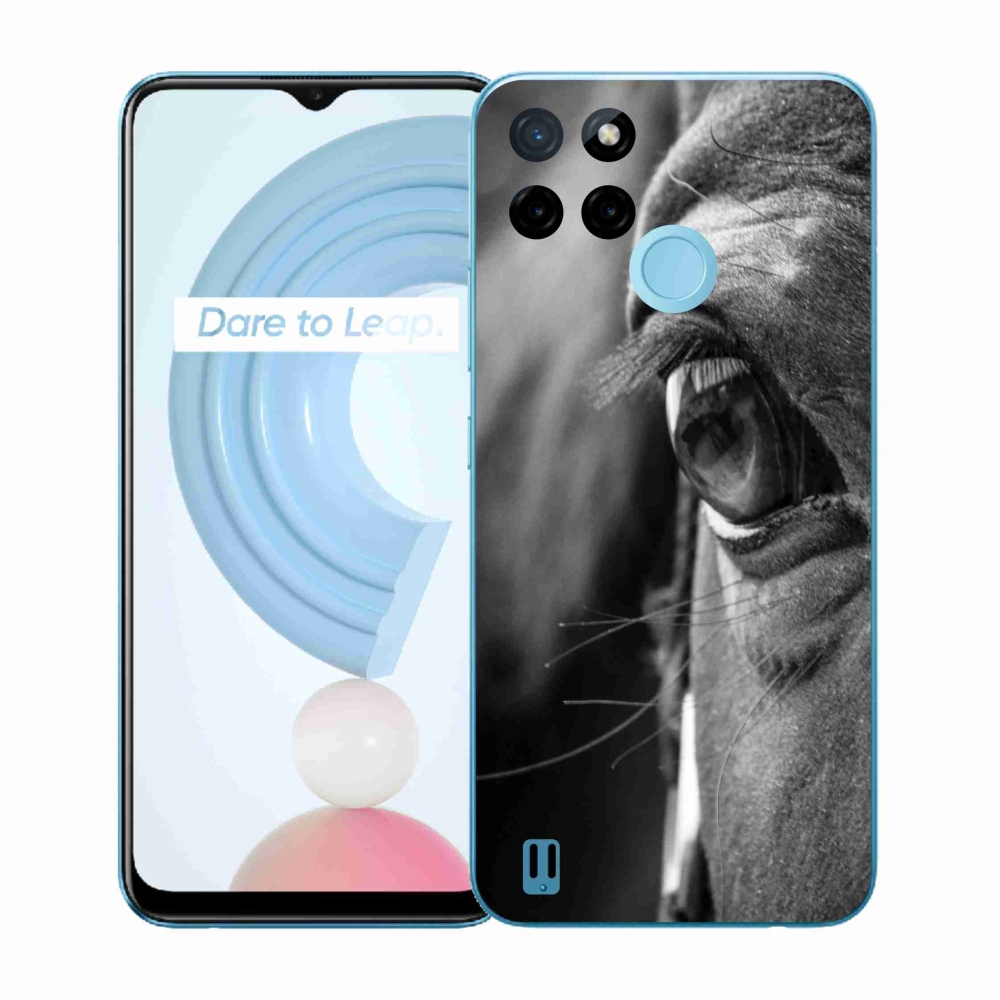 Gélový kryt mmCase na Realme C21Y/C25Y - konský pohľad