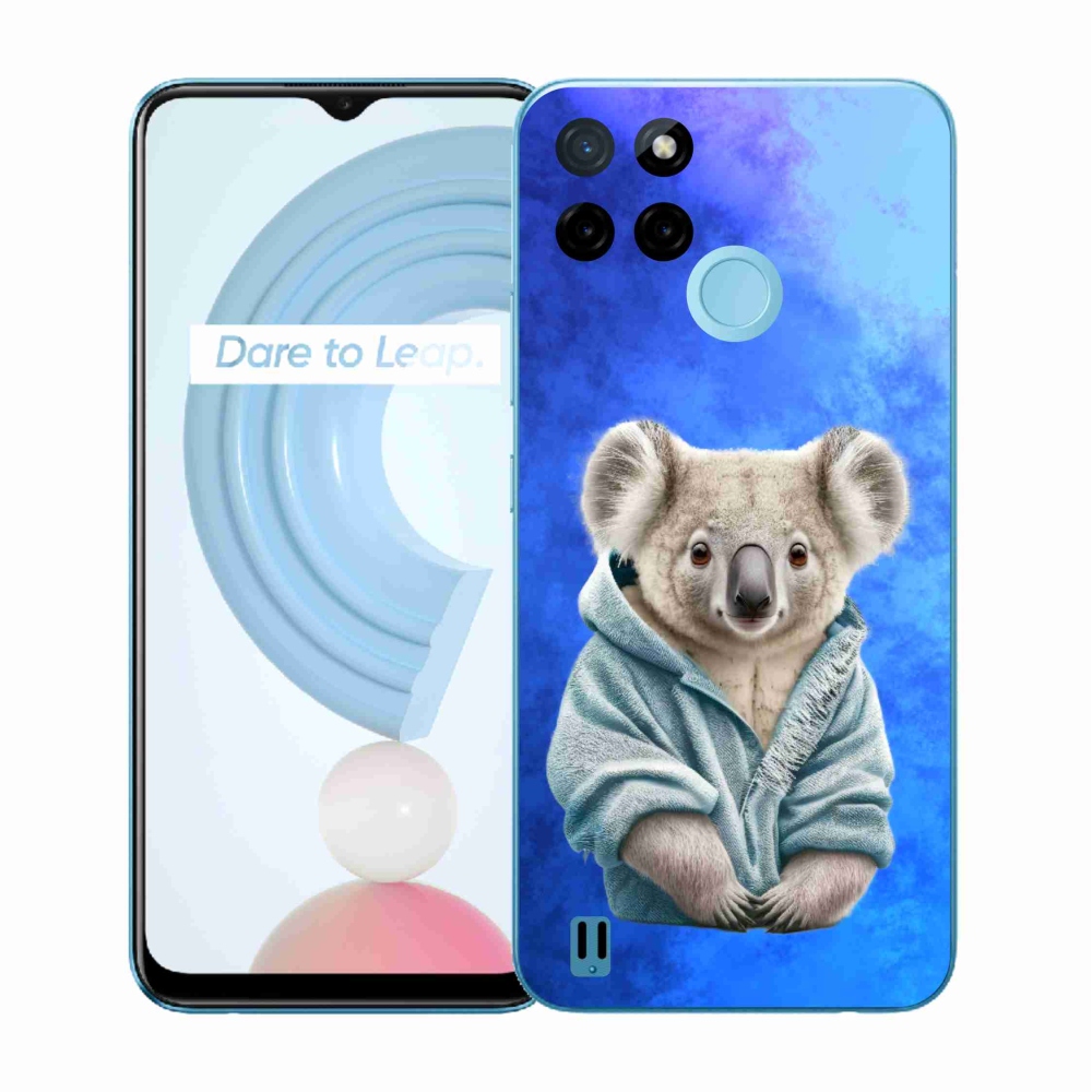Gélový kryt mmCase na Realme C21Y/C25Y - koala vo svetri