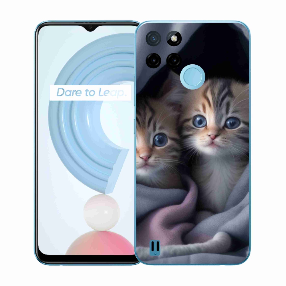 Gélový kryt mmCase na Realme C21Y/C25Y - mačacie duo 2