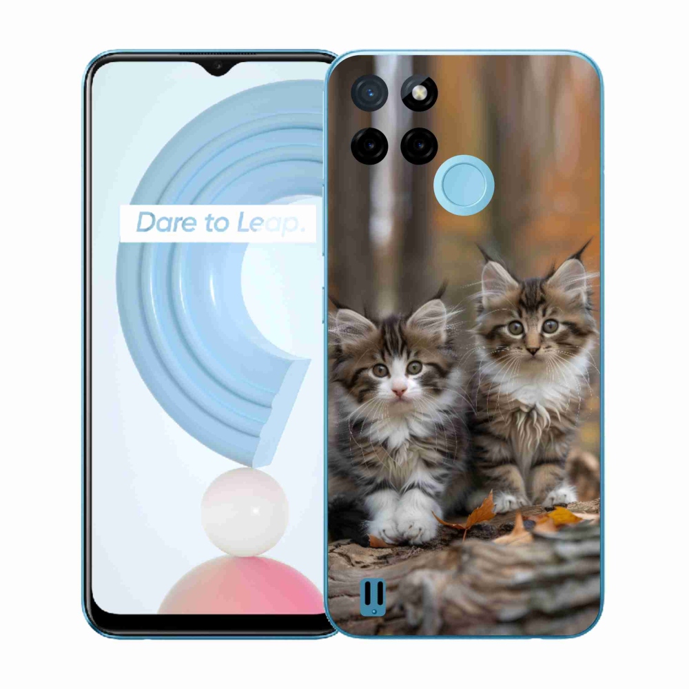 Gélový kryt mmCase na Realme C21Y/C25Y - mačacie duo 3