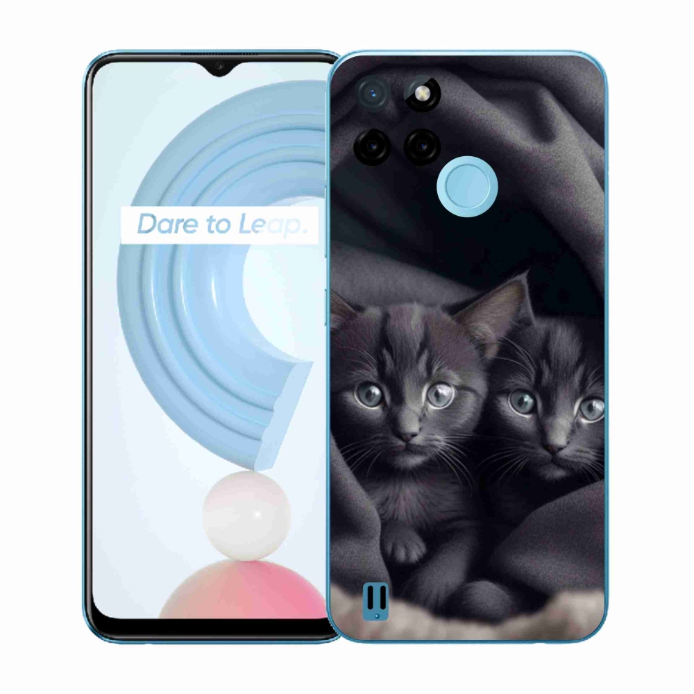 Gélový kryt mmCase na Realme C21Y/C25Y - mačacie duo