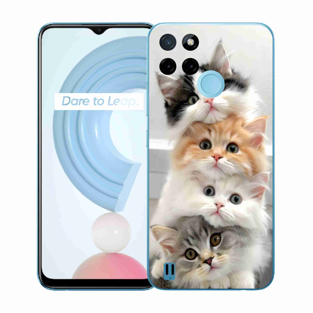 Gélový kryt mmCase na Realme C21Y/C25Y - mačacia partia
