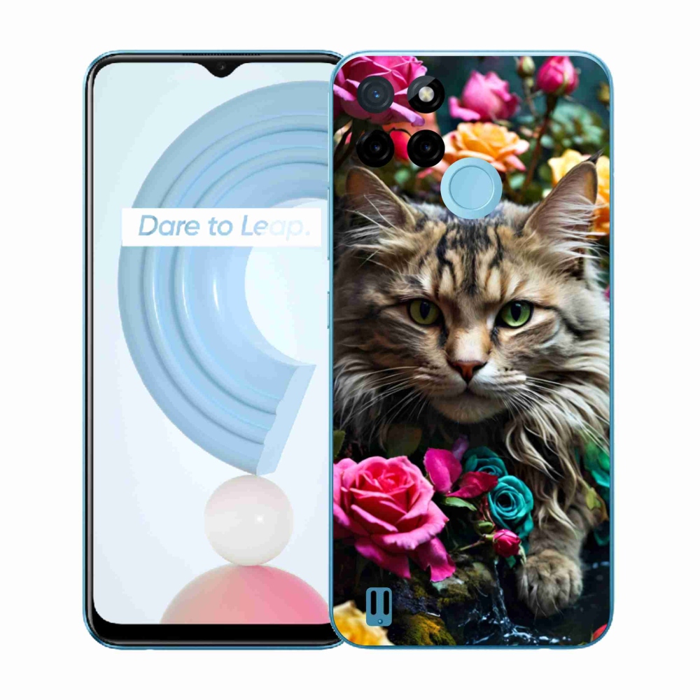Gélový kryt mmCase na Realme C21Y/C25Y - mačacie pohľad 2