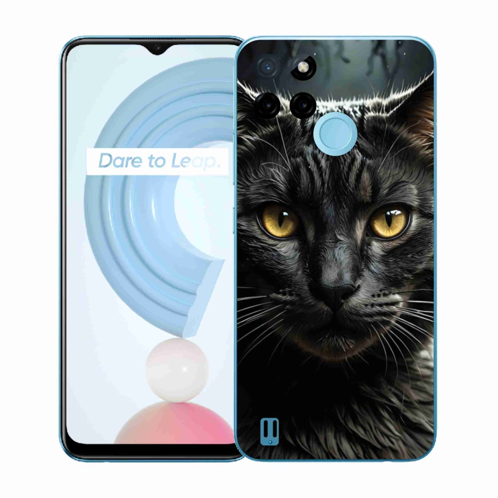 Gélový kryt mmCase na Realme C21Y/C25Y - mačacie pohľad 3