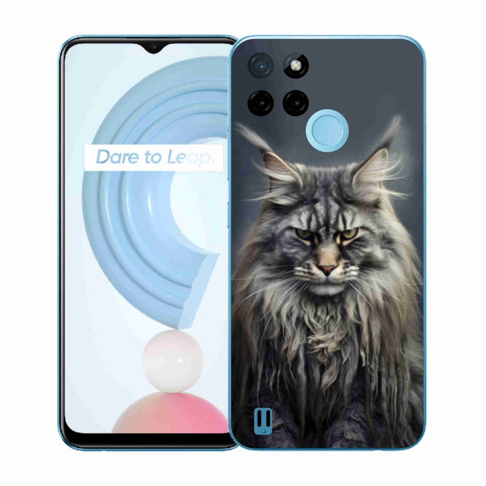 Gélový kryt mmCase na Realme C21Y/C25Y - mačacie pohľad 4