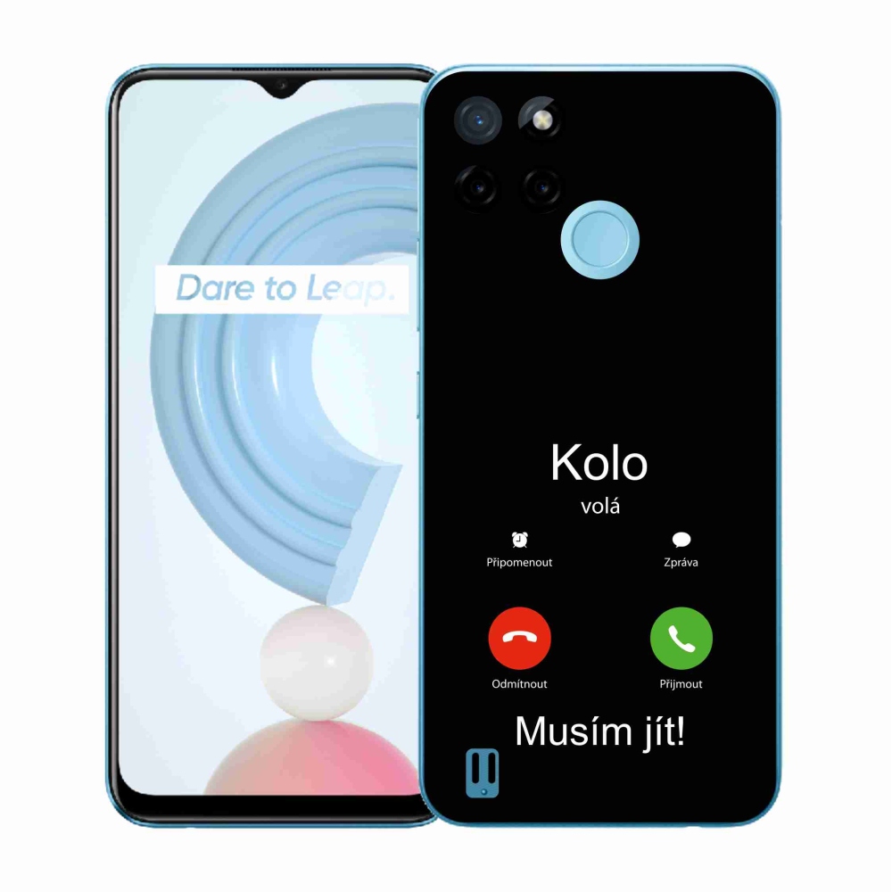 Gélový kryt mmCase na Realme C21Y/C25Y - bicykel volá čierne pozadie